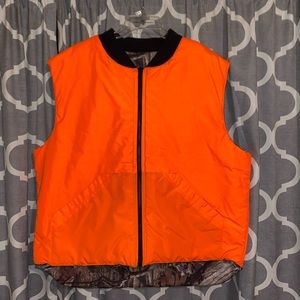 Hunting Orange/Camo Reversible Vest